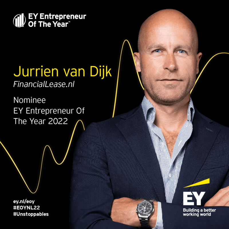 Jurrien van Dijk Entrepreneur of the Year 2022 Netherlands - FinancialLease.nl Jurrien van Dijk Entrepreneur of the Year 2022 Netherlands - FinancialLease.nl
