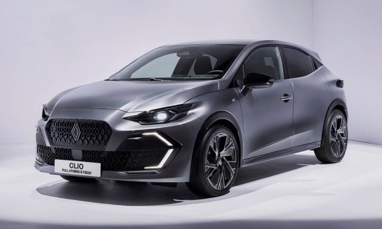 Nieuwe Renault Clio op 3/4 hoek