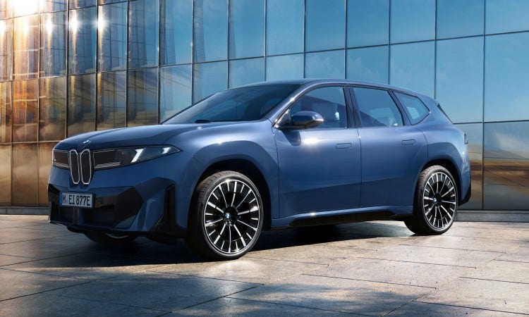 De nieuwe BMW iX3 op 3/4 hoek