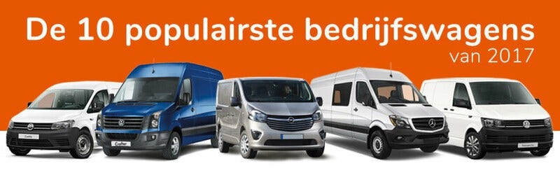 De 10 populairste bedrijfswagens van 2017