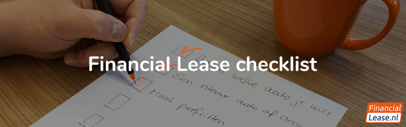 Financial lease checklist