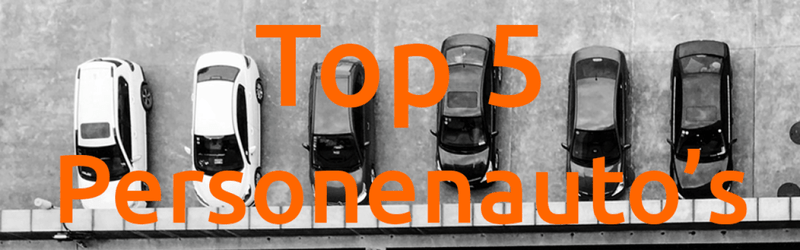 Top 5 personenauto's van februari