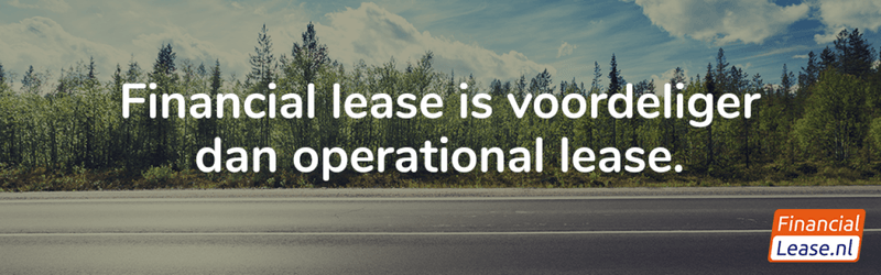 Financial lease voordeliger