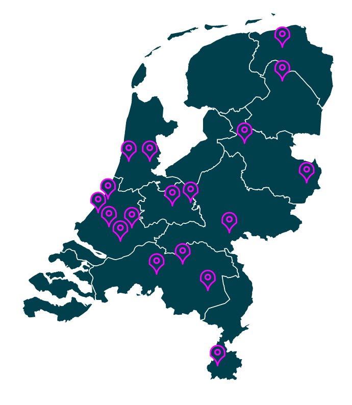 Landkaart Zero Emissiezones Nederland 2025